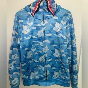 Men’s Shark Zip-Up Sweater